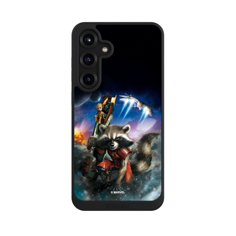 Galaxy S25 + NIVOpure Rocket & Baby Groot Guardians Of The Galaxy