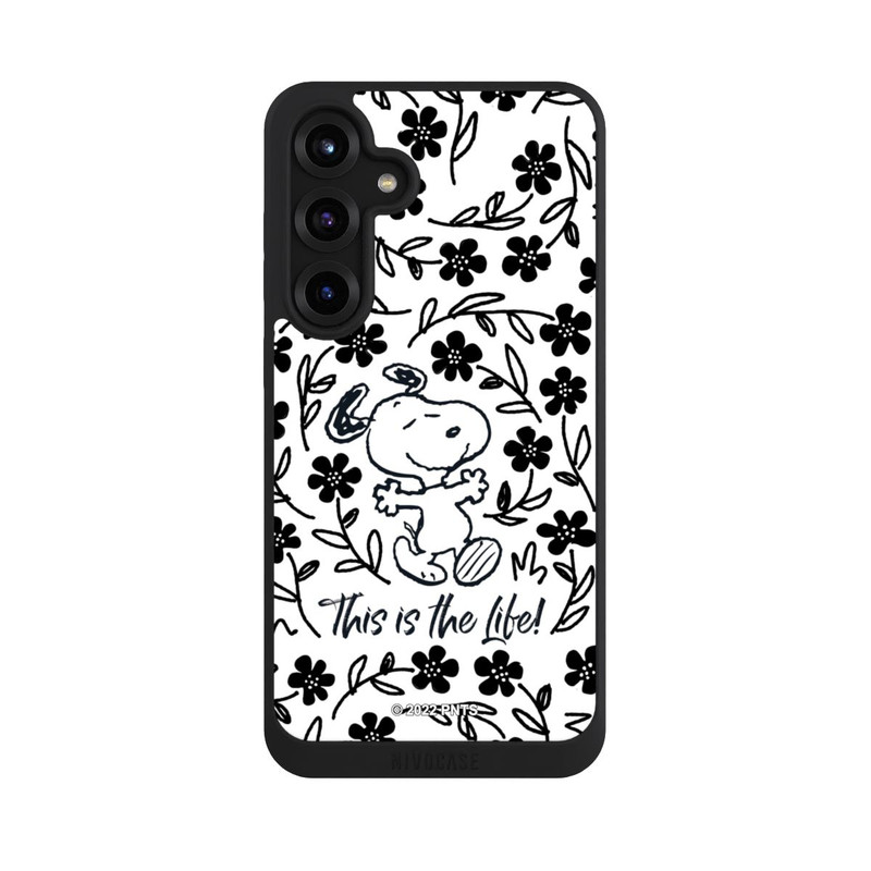 Galaxy S25 + NIVOpure Snoopy This Is The Life Noir & Blanc