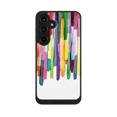 Samsung Galaxy S25+  NIVOpure Bunte Streifen Weißer Hintergrund