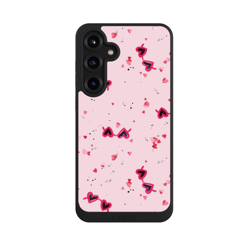 Galaxy S25 + NIVOpure Lunettes de soleil Saint Valentin Coeurs