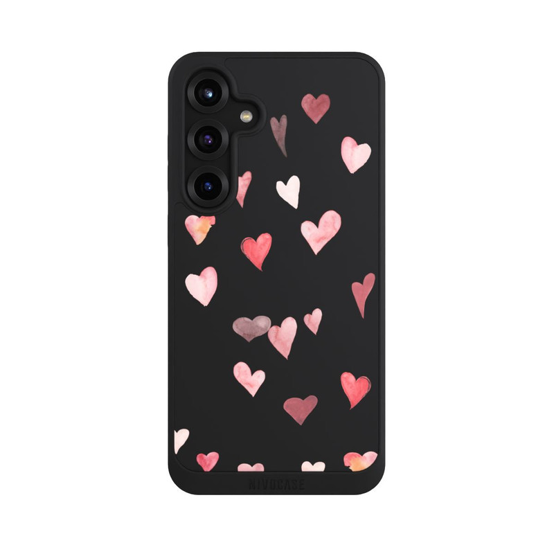Galaxy S25 + NIVOpure Coeurs de Saint-Valentin tombant