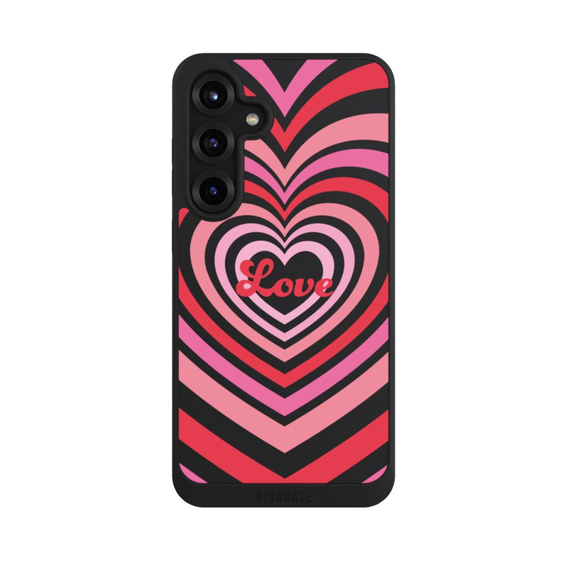 Galaxy S25 + NIVOpure Amour, nuances rouges