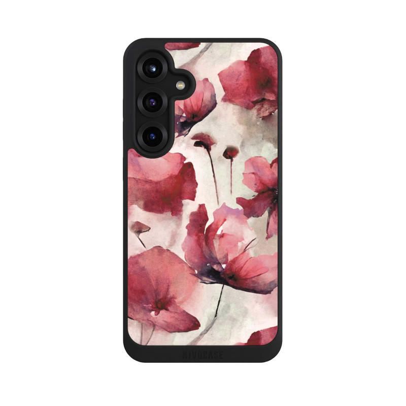 Galaxy S25 + NIVOpure Wilde Mohnblumen