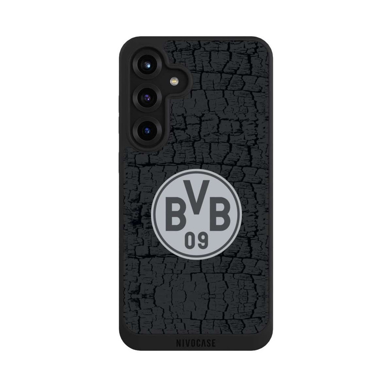 Galaxy S25 + NIVOpure BVB Trikot Kohle und Stahl