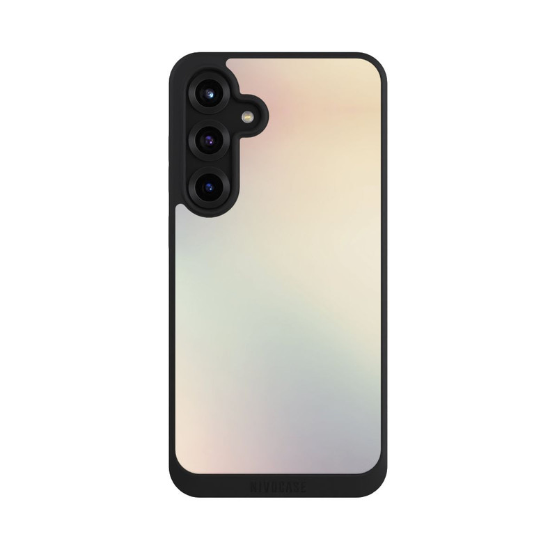 Galaxy S25 + NIVOpure Glitch violet pastel