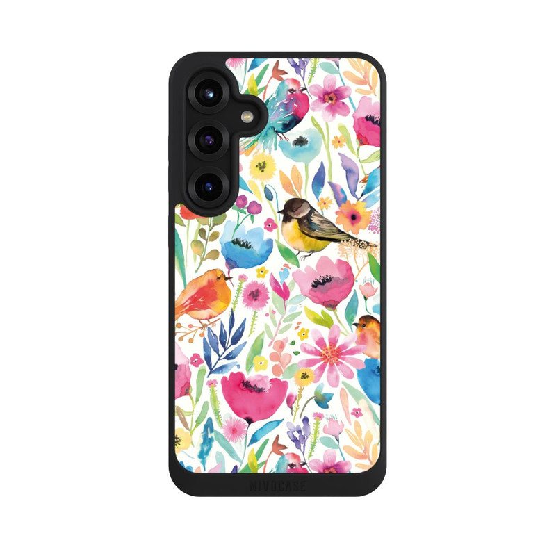Galaxy S25 + NIVOpure Wunderliche Vögel und Blumen