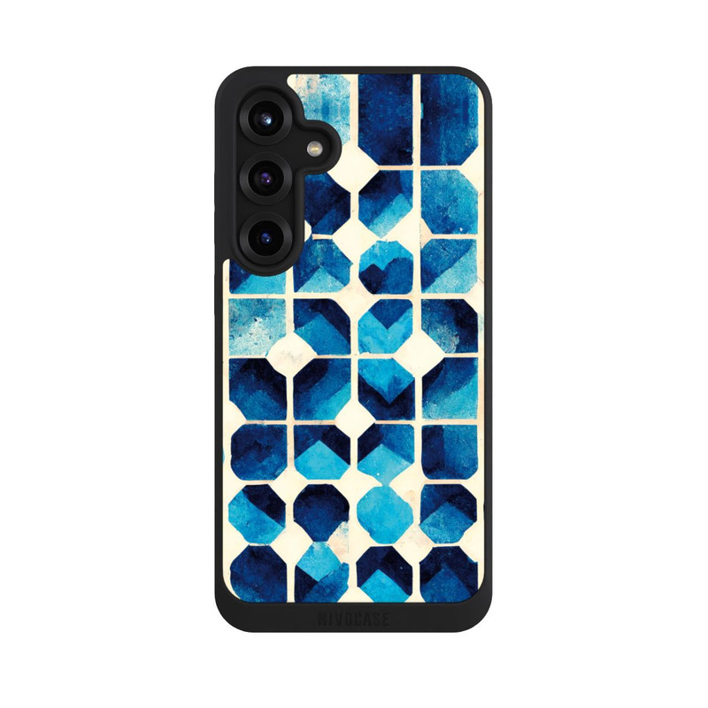 Galaxy S25 + NIVOpure Motif bleu