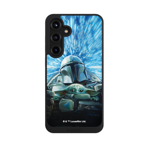 Samsung Galaxy S25+  NIVOpure Grogu und Mando fliegen blau