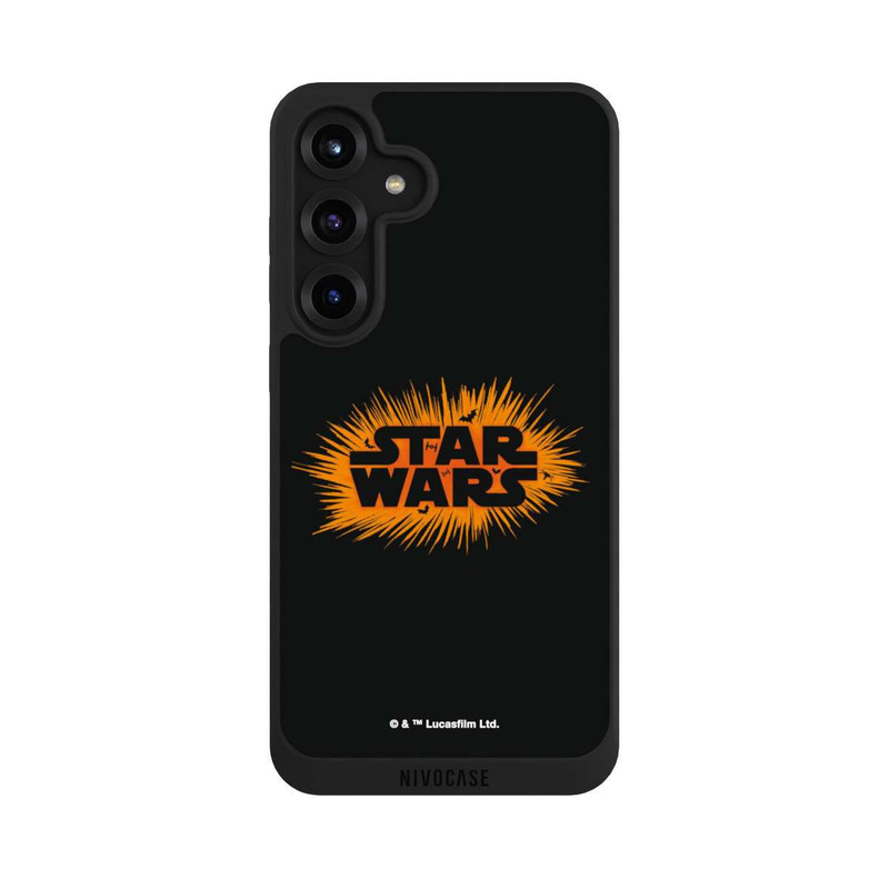 Galaxy S25 + NIVOpure Star Wars Logo Orange Halloween Explosion
