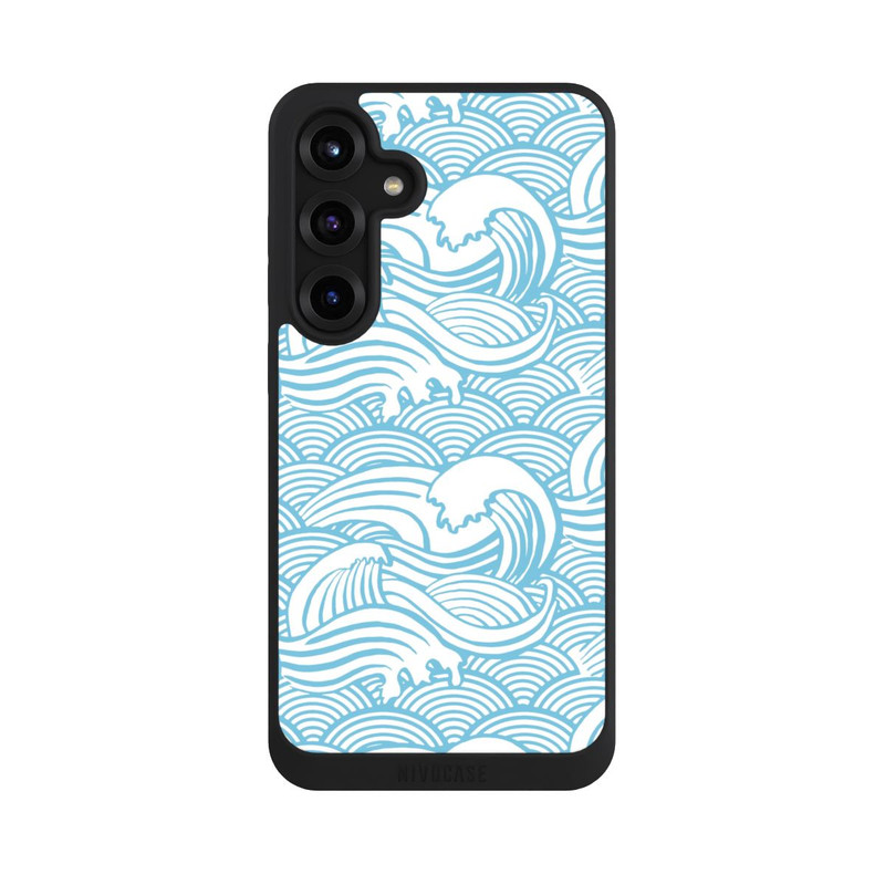 Galaxy S25 + NIVOpure Blaue Wellen