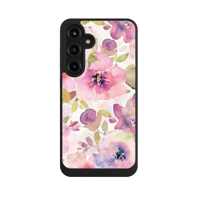 Galaxy S25 + NIVOpure Tapete mit rosa Blumen