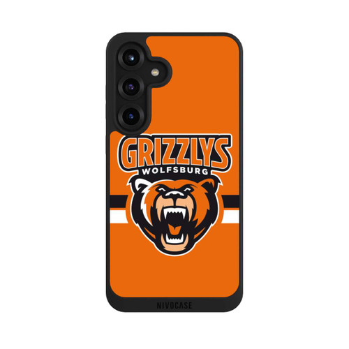 Samsung Galaxy S25+  NIVOpure Logo Streifen Schwarz und Weiß