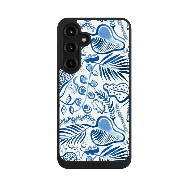 Galaxy S25 + NIVOpure Tropical Forest Leaves Blue