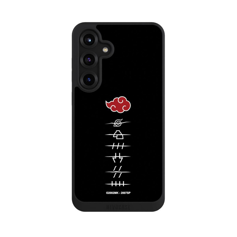 Galaxy S25 + NIVOpure Symboles des membres de l'Akatsuki noirs