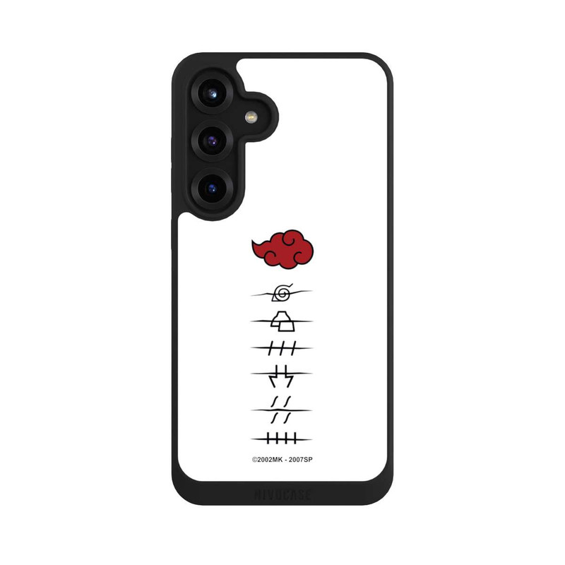 Galaxy S25 + NIVOpure Symboles blancs des membres d'Akatsuki