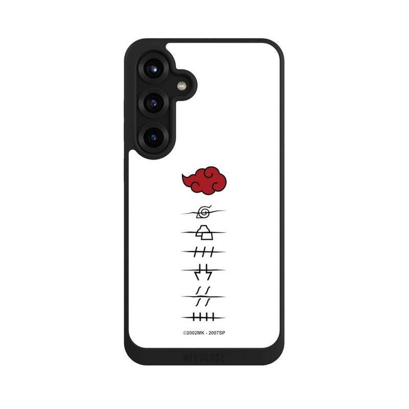 Galaxy S25 + NIVOpure Symboles blancs des membres d'Akatsuki