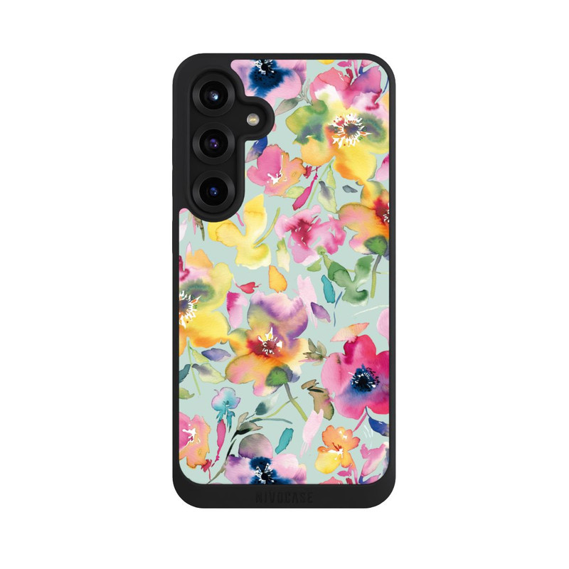 Galaxy S25 + NIVOpure Künstlerischer Sommer Psychedelic Floral