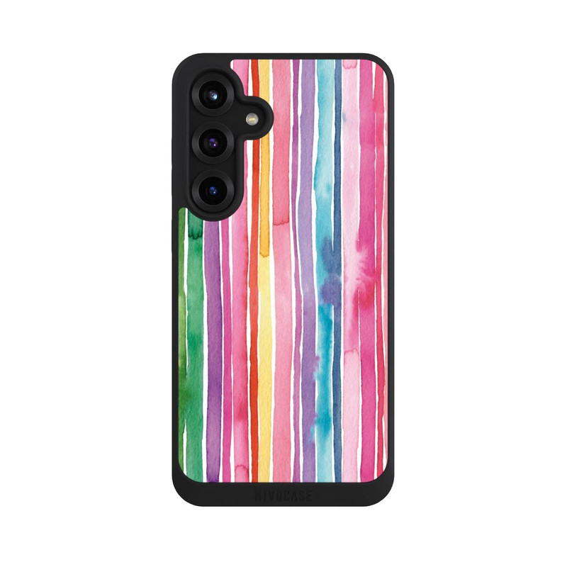 Galaxy S25 + NIVOpure Camouflage Regenbogenstreifen