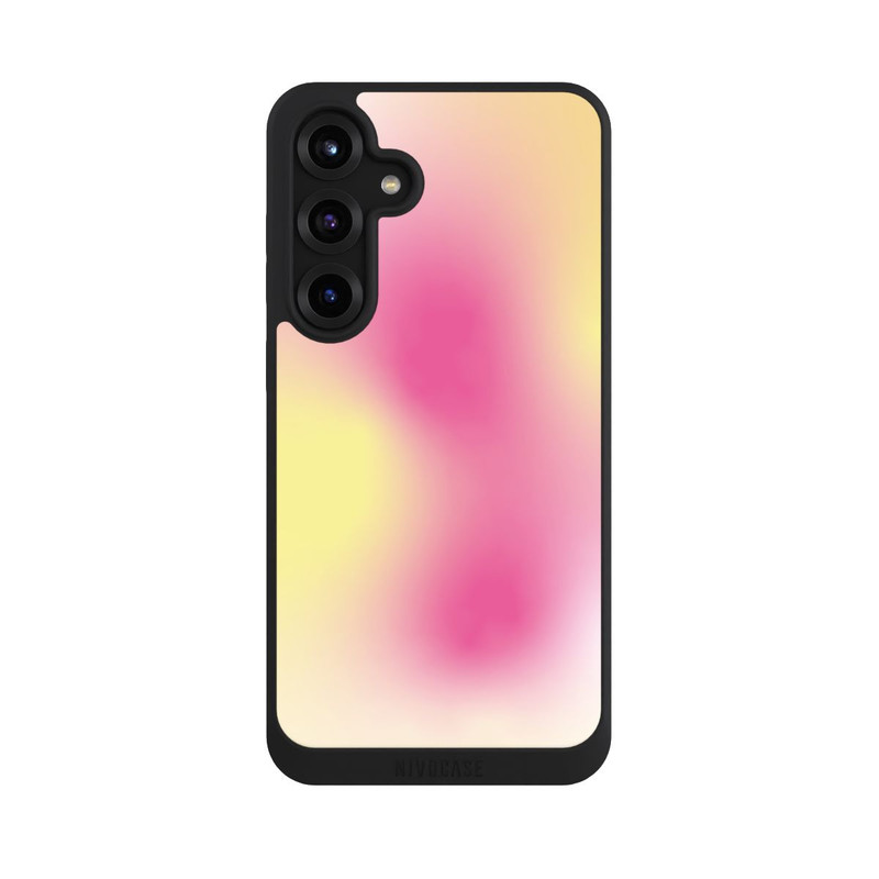 Galaxy S25 + NIVOpure Aura yellow pink
