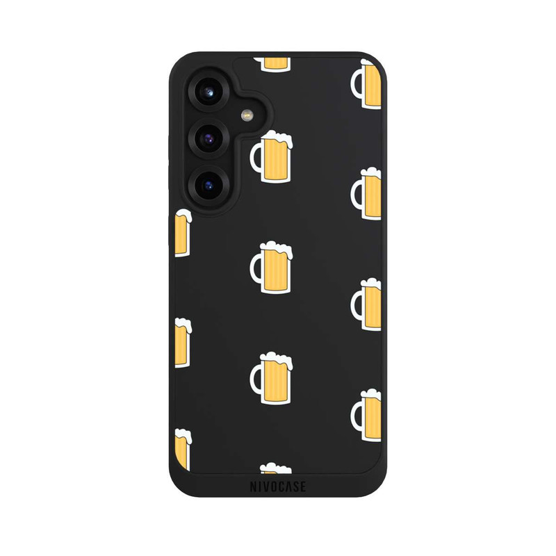 Galaxy S25 + NIVOpure Bierglas Pattern Illustration