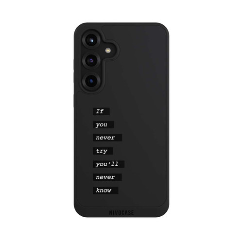 Samsung Galaxy S25+  NIVOpure If You Try Black Transparent