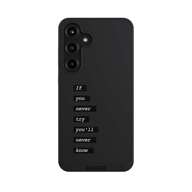 Galaxy S25 + NIVOpure If You Try Black Transparent