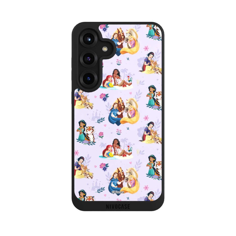 Galaxy S25 + NIVOpure Princess Floral Pattern Purple