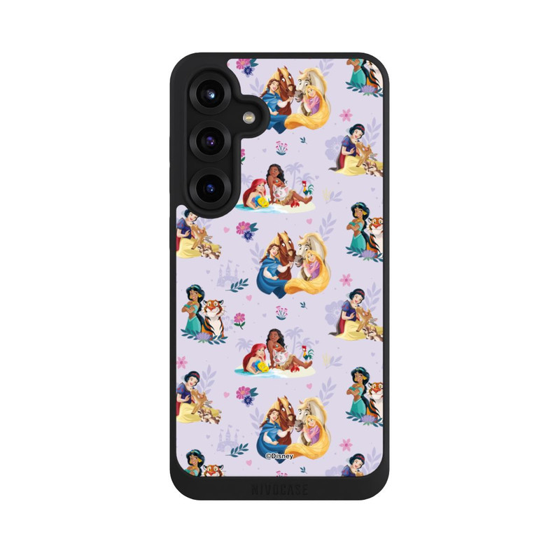 Galaxy S25 + NIVOpure Princess Floral Pattern Purple