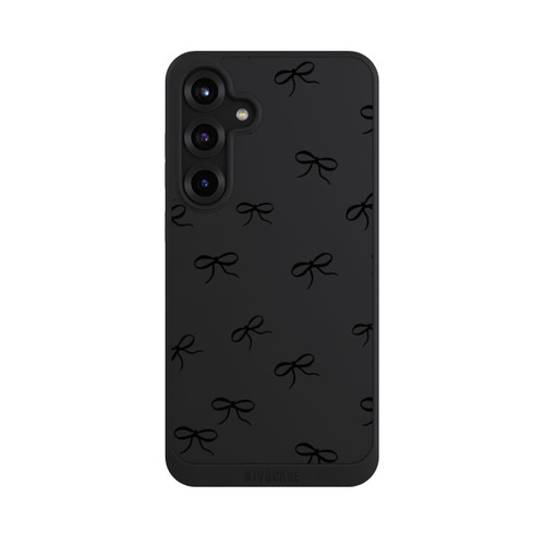 Samsung Galaxy S25+  NIVOpure Bows Black Pattern Transparent