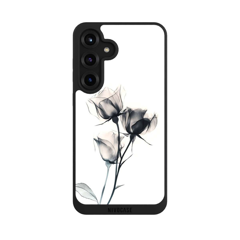 Galaxy S25 + NIVOpure Schwarze Blume