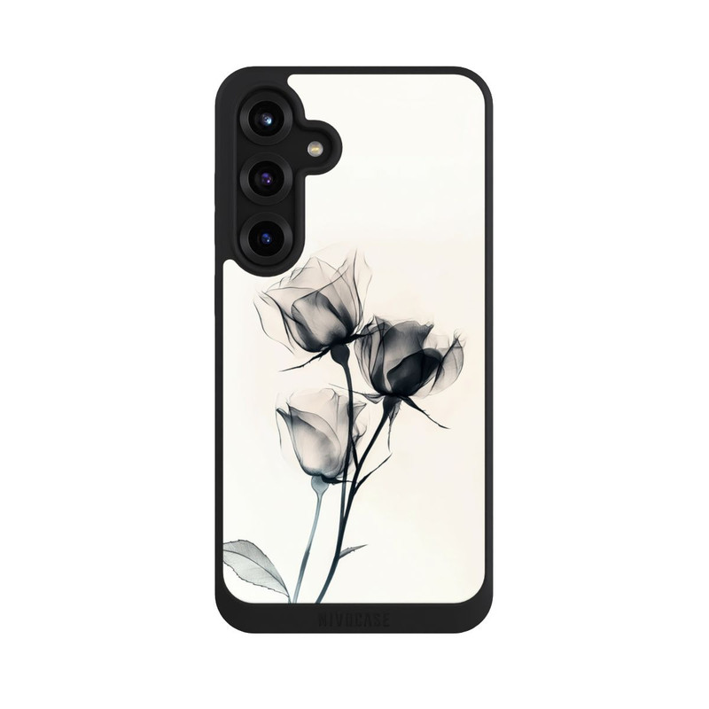 Galaxy S25 + NIVOpure Schwarze Blume