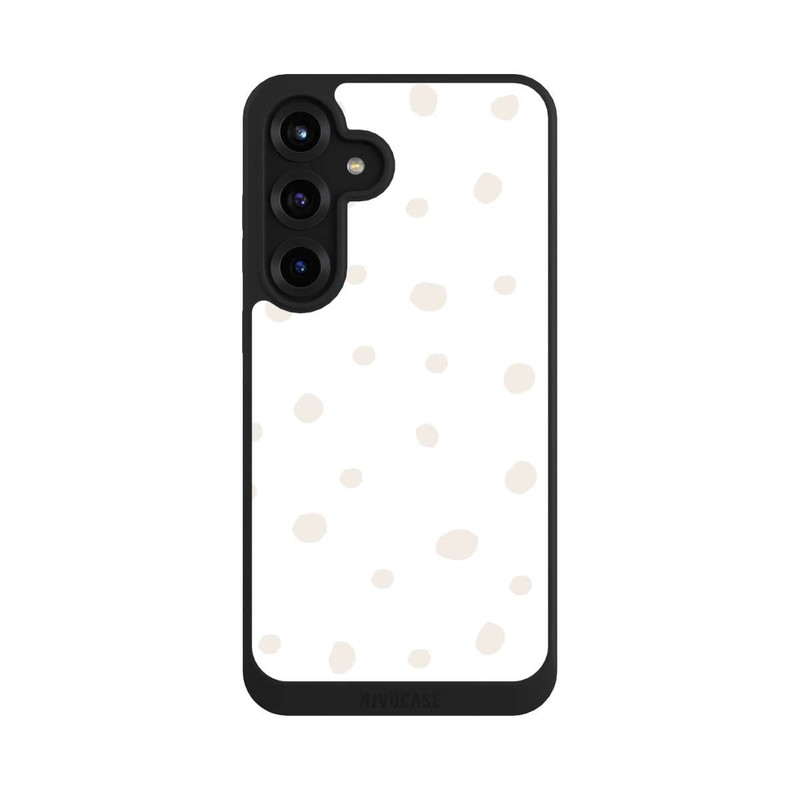 Galaxy S25 + NIVOpure Motif à Pois Blanc Marron