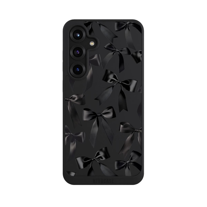 Galaxy S25 + NIVOpure Black Satin Bow