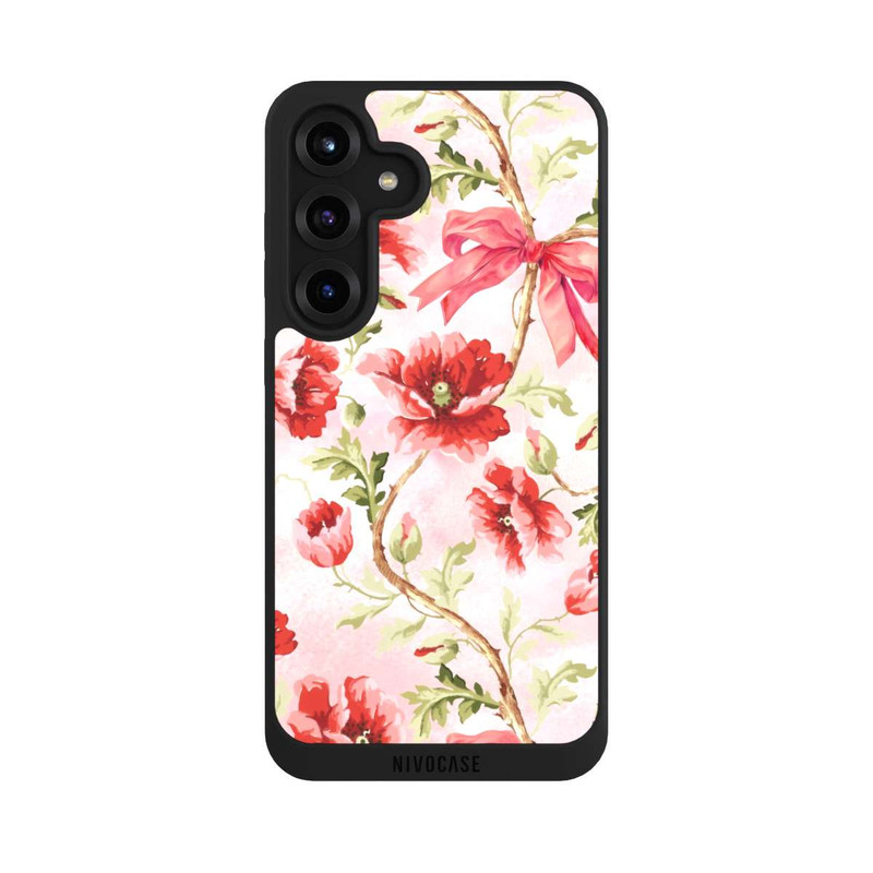 Galaxy S25 + NIVOpure Motif Coquelicots Rose