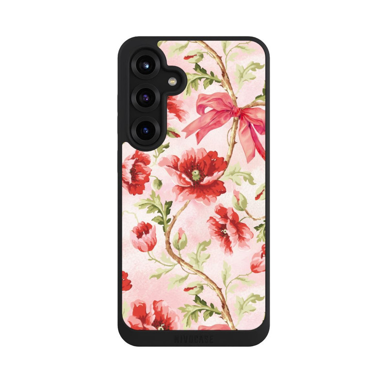 Galaxy S25 + NIVOpure Poppies Pattern Pink