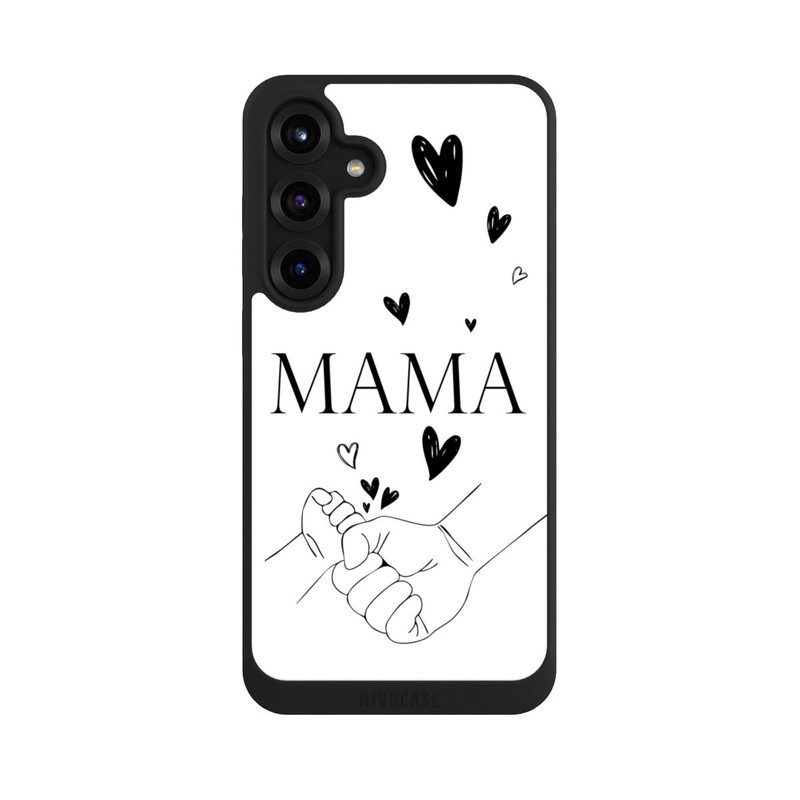 Galaxy S25 + NIVOpure Mothers Day Line Art Hands Black and White