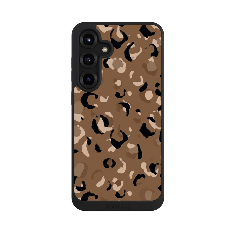 Galaxy S25 + NIVOpure Leo Muster Braun