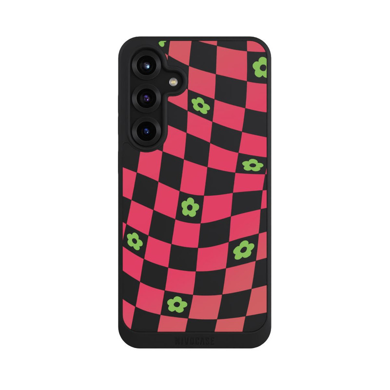Galaxy S25 + NIVOpure Gänseblümchen Kariert