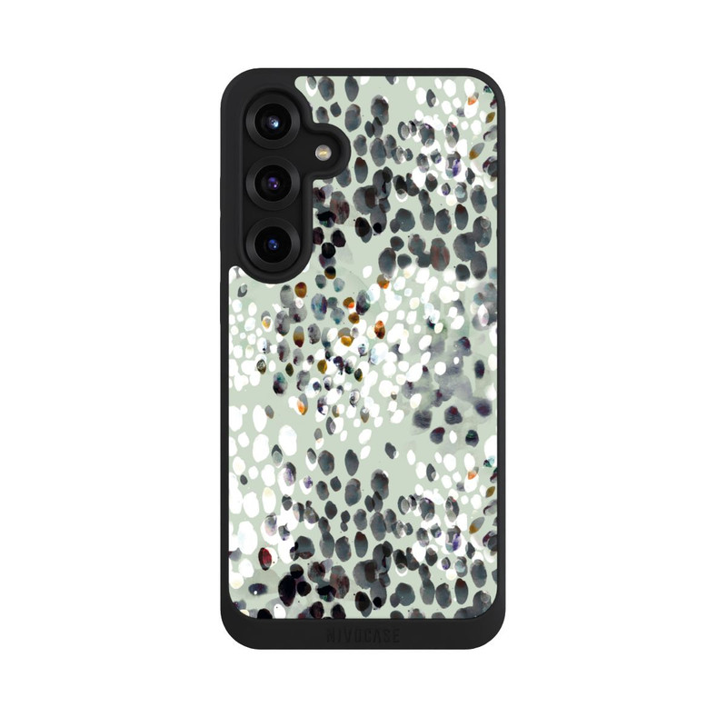 Galaxy S25 + NIVOpure Modern Splash Pattern on Green