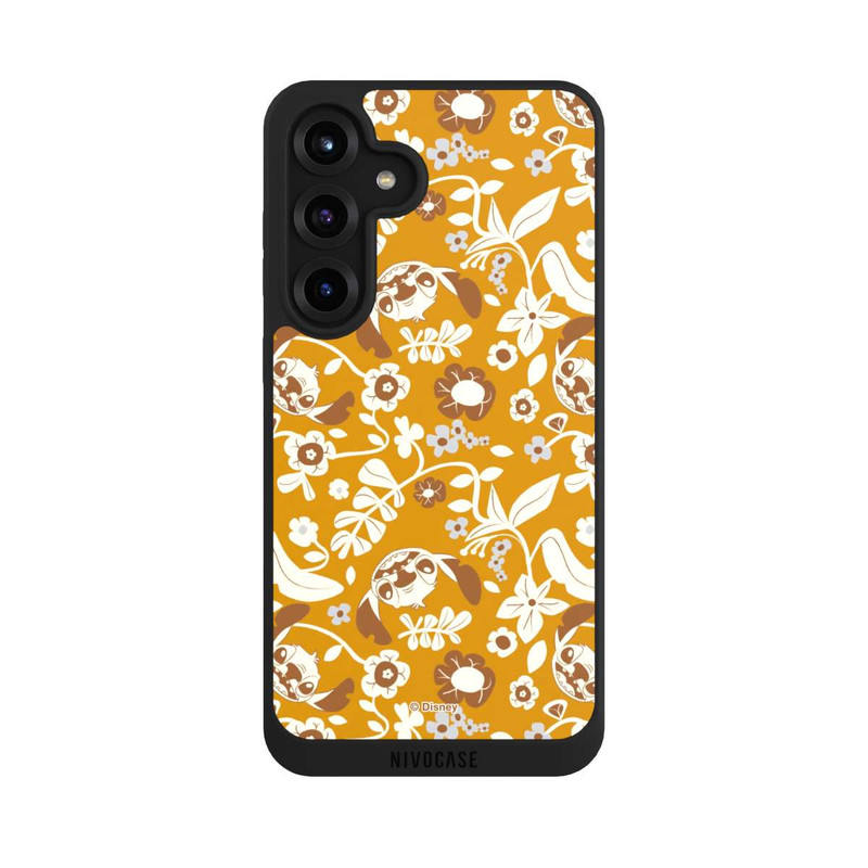 Galaxy S25 + NIVOpure Stitch Floral Mustard Pattern