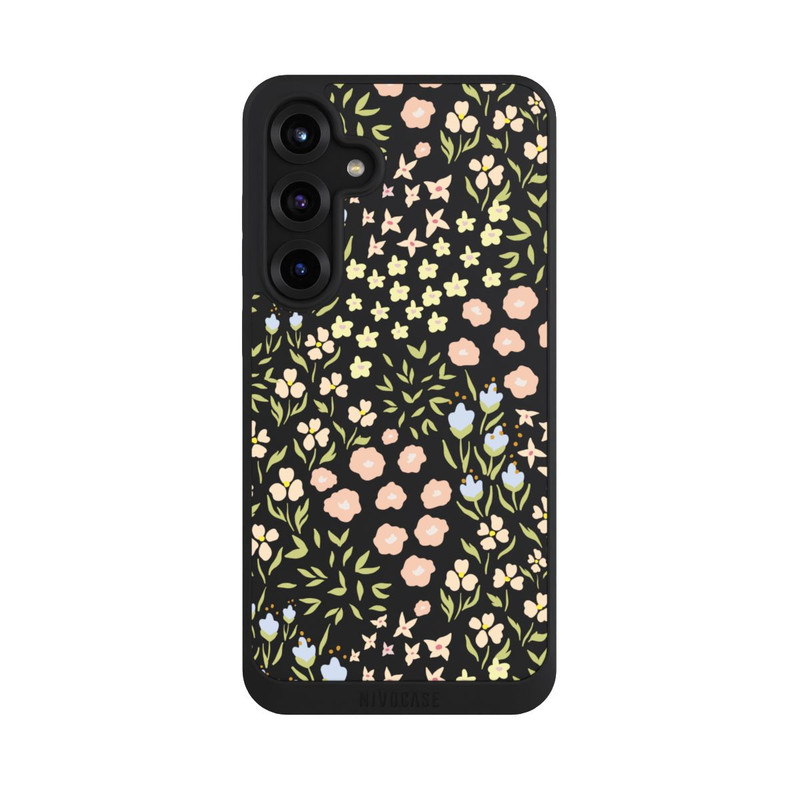 Galaxy S25 + NIVOpure Summer Flowers Pattern Pastel Colors Transparent