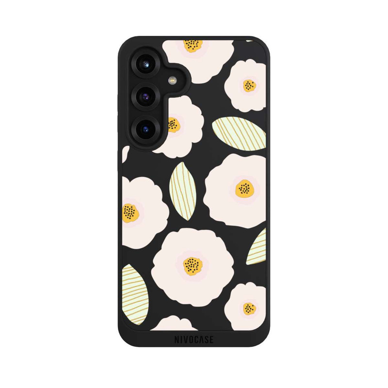 Galaxy S25 + NIVOpure Simple Pastell Flowers Light Transparent
