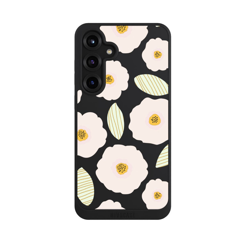 Galaxy S25 + NIVOpure Simple Pastell Flowers Light Transparent