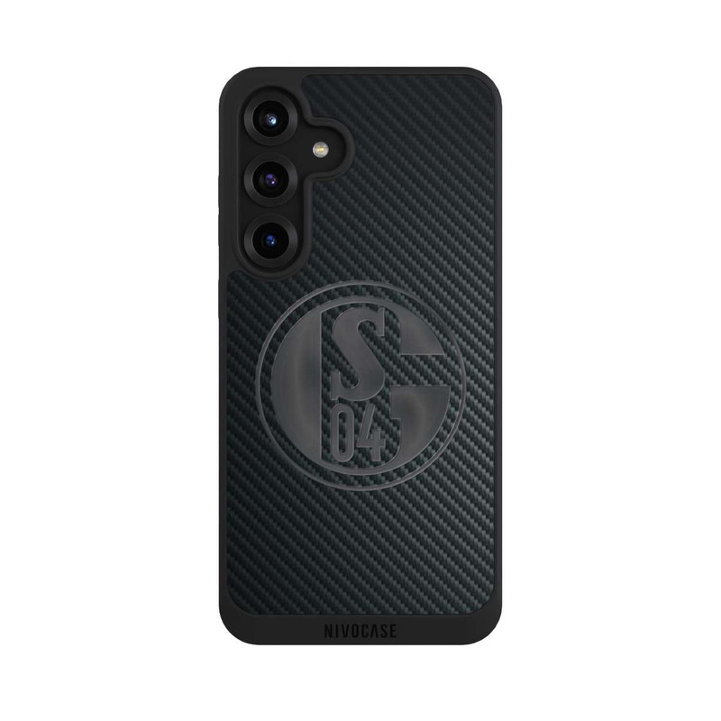 Galaxy S25 + NIVOpure Schalke 04 Carbon Look