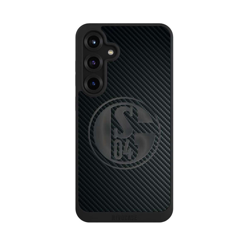 Galaxy S25 + NIVOpure Schalke 04 Carbon Look