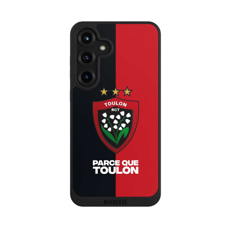 Galaxy S25 + NIVOpure RCT Logo Rouge Noir