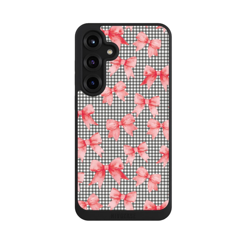 Galaxy S25 + NIVOpure Red Bows and Gingham