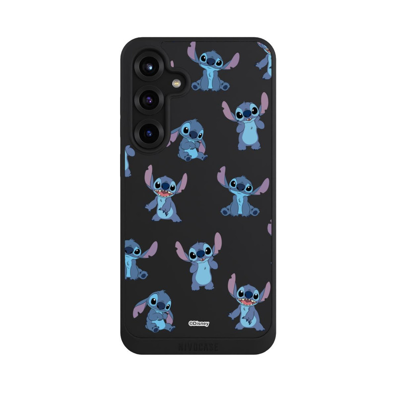 Galaxy S25 + NIVOpure Stitch Faces Pattern Transparent