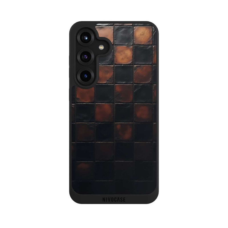 Galaxy S25 + NIVOpure Karomuster Metallic Look mit KI