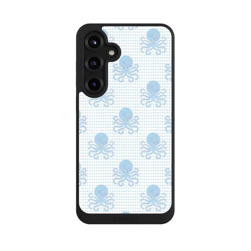 Galaxy S25 + NIVOpure Blue Watercolor Octopus